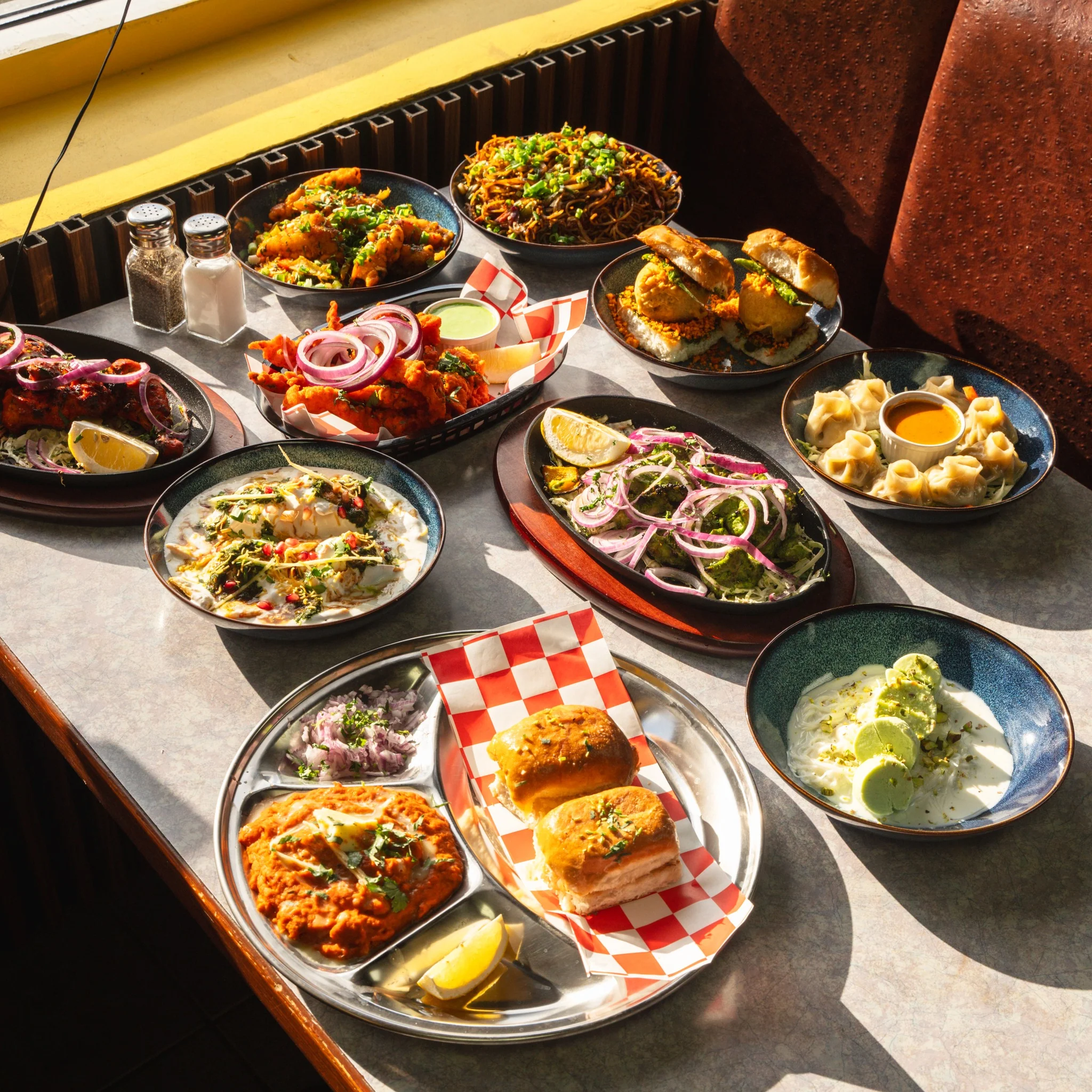 Palak paneer, butter chicken and North Indian curries served at Indian Tales in Calgary